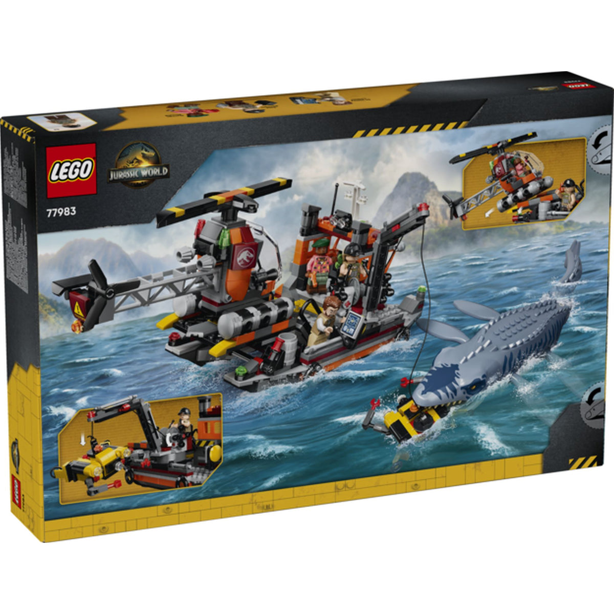 Mosasaurus Dinosaur Ship Attack