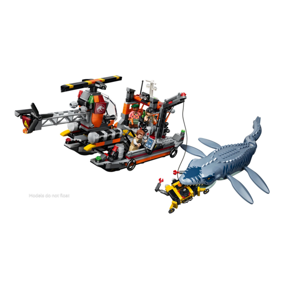 Mosasaurus Dinosaur Ship Attack