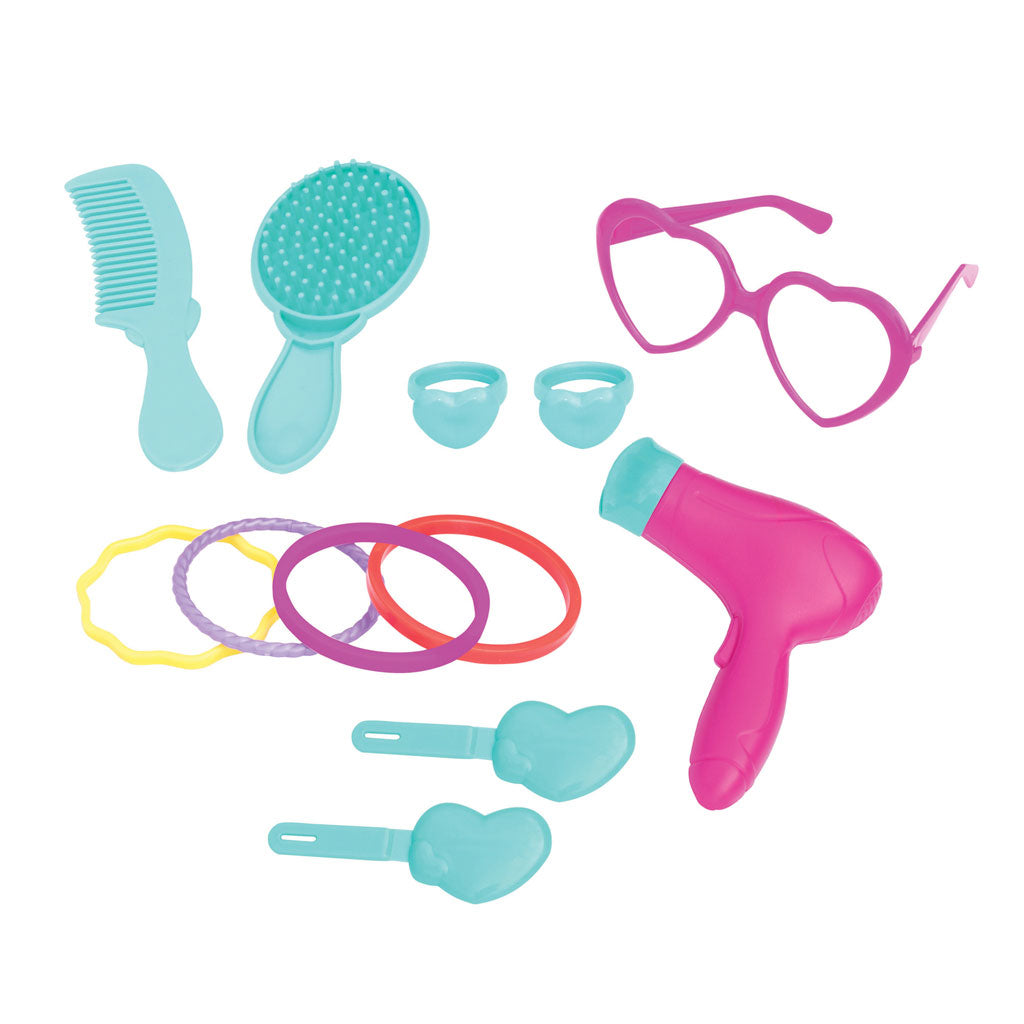 ערכת יופי במזוודת טרולי ורודה