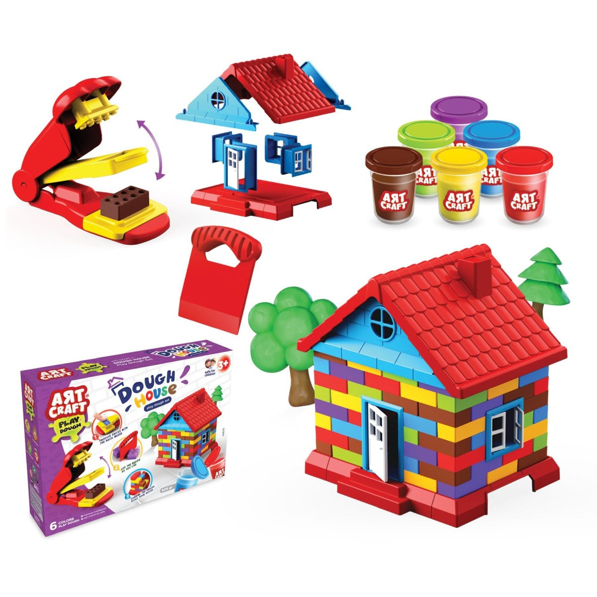 ערכת יצירה בבצק בית לבנייה