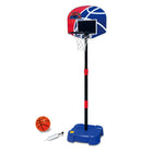 Adjustable Basketball Hoop with Basketball and Pump