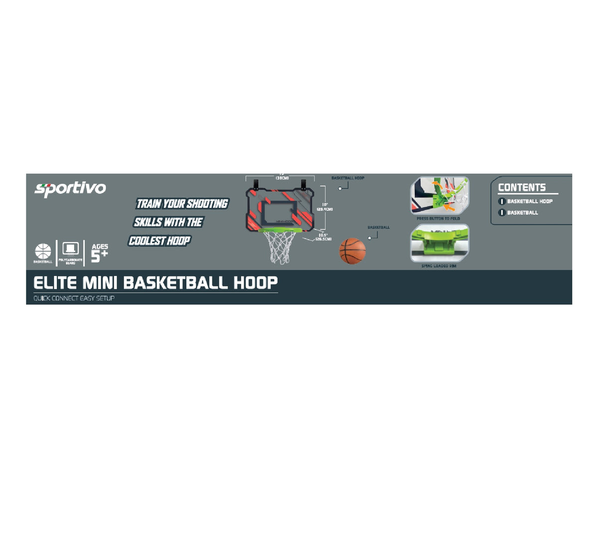 Basketball Hoop for Hanging with Ball