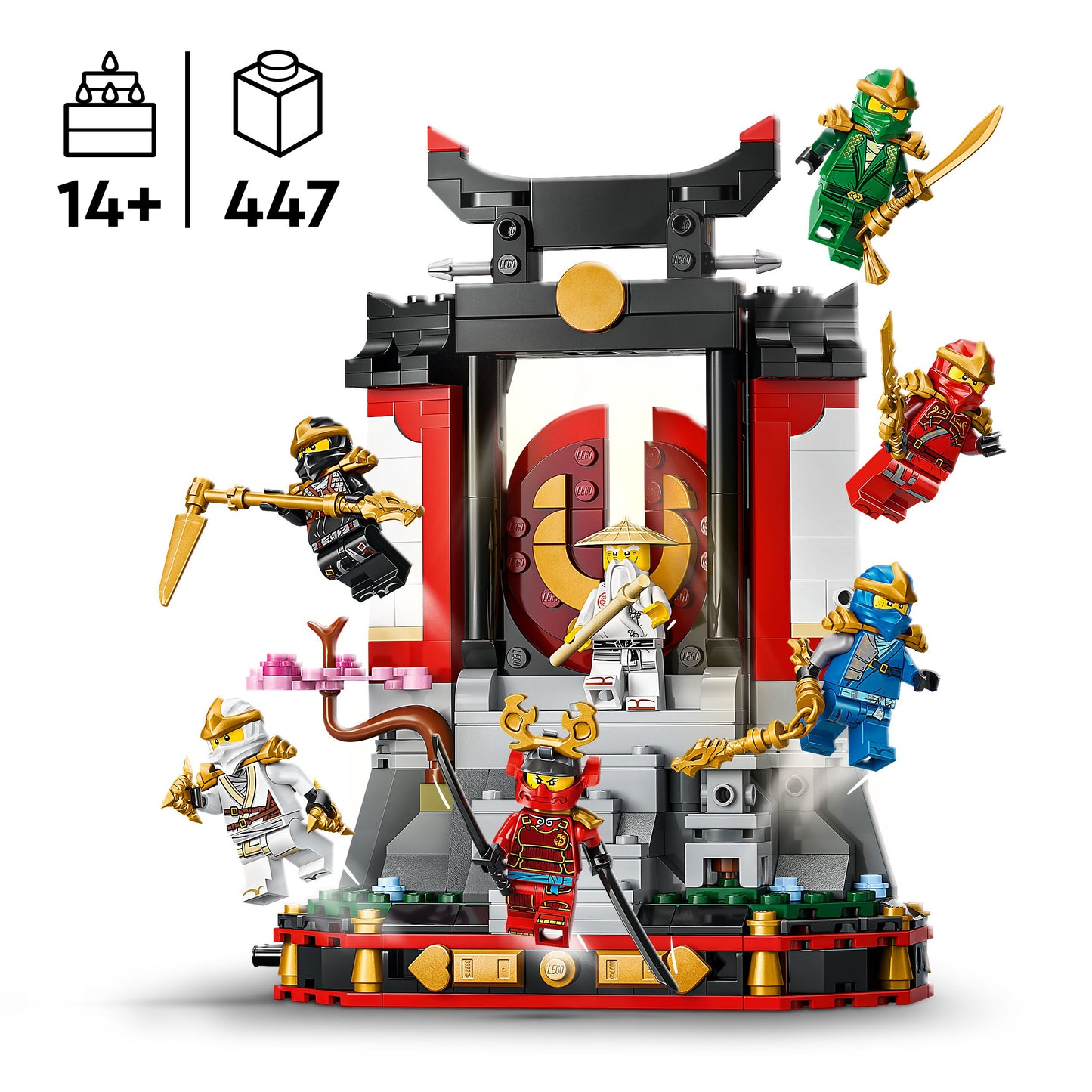 LEGO NINJAGO Ninja Figures Display - 15th Anniversary Edition 71866
