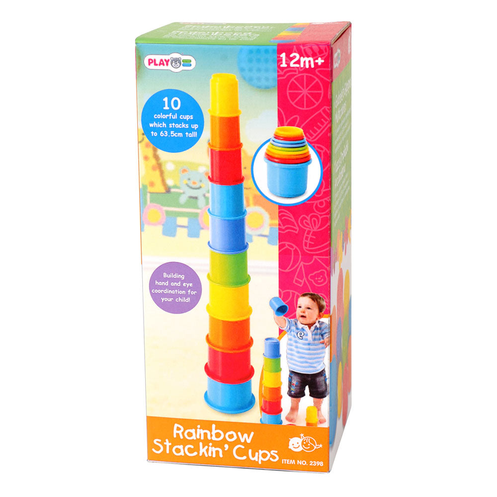 מגדל כוסות צבעוני