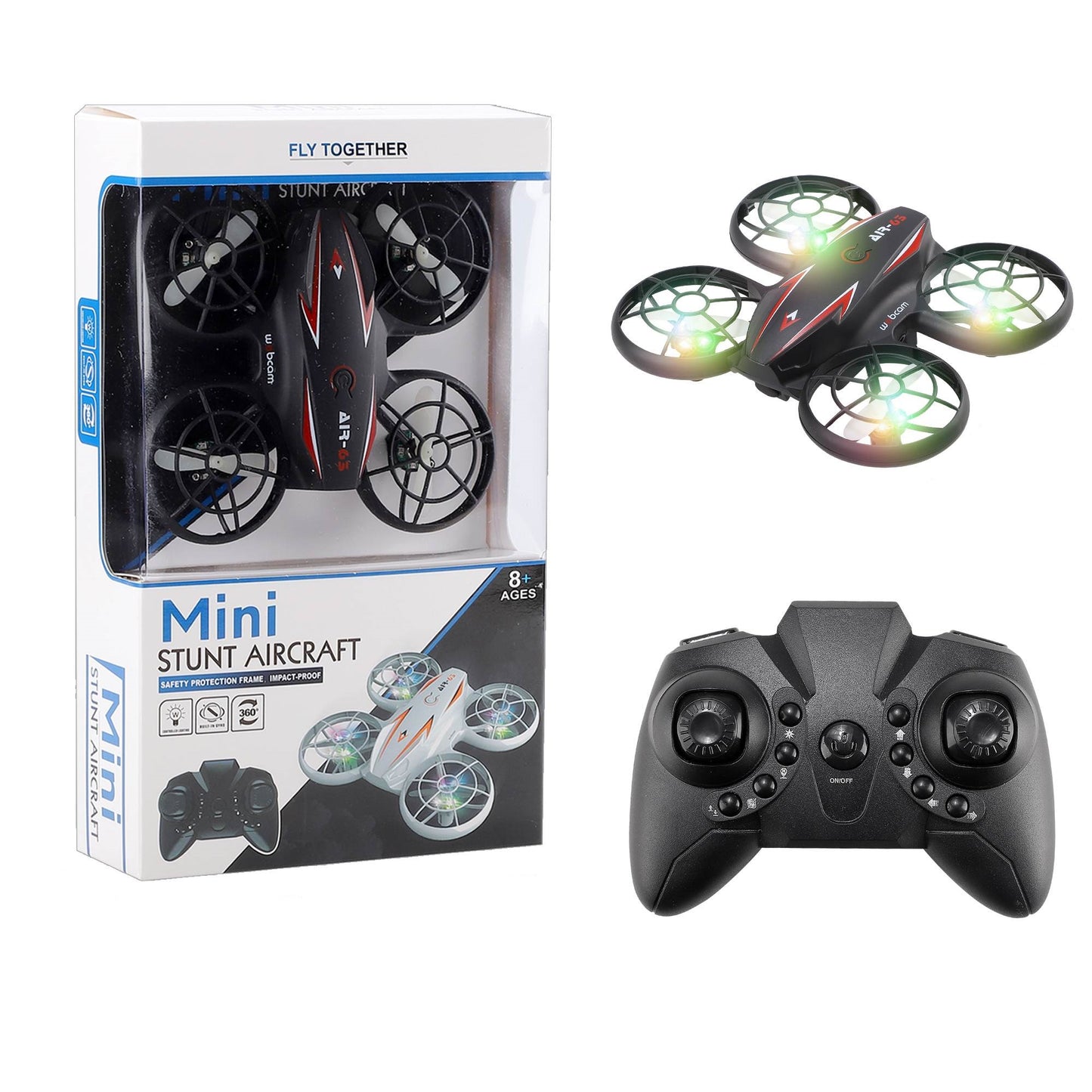 מיני רחפן פעלולים פרפר אורות עם שלט רחוק