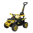 Push-along jeep with light and sound - yellow