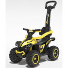 Yellow Push Bar Sports Ride-on with Lights and Sounds