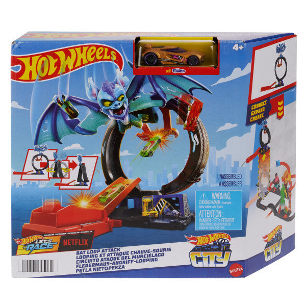 Hot Wheels Bat Attack Track City + Car (2)