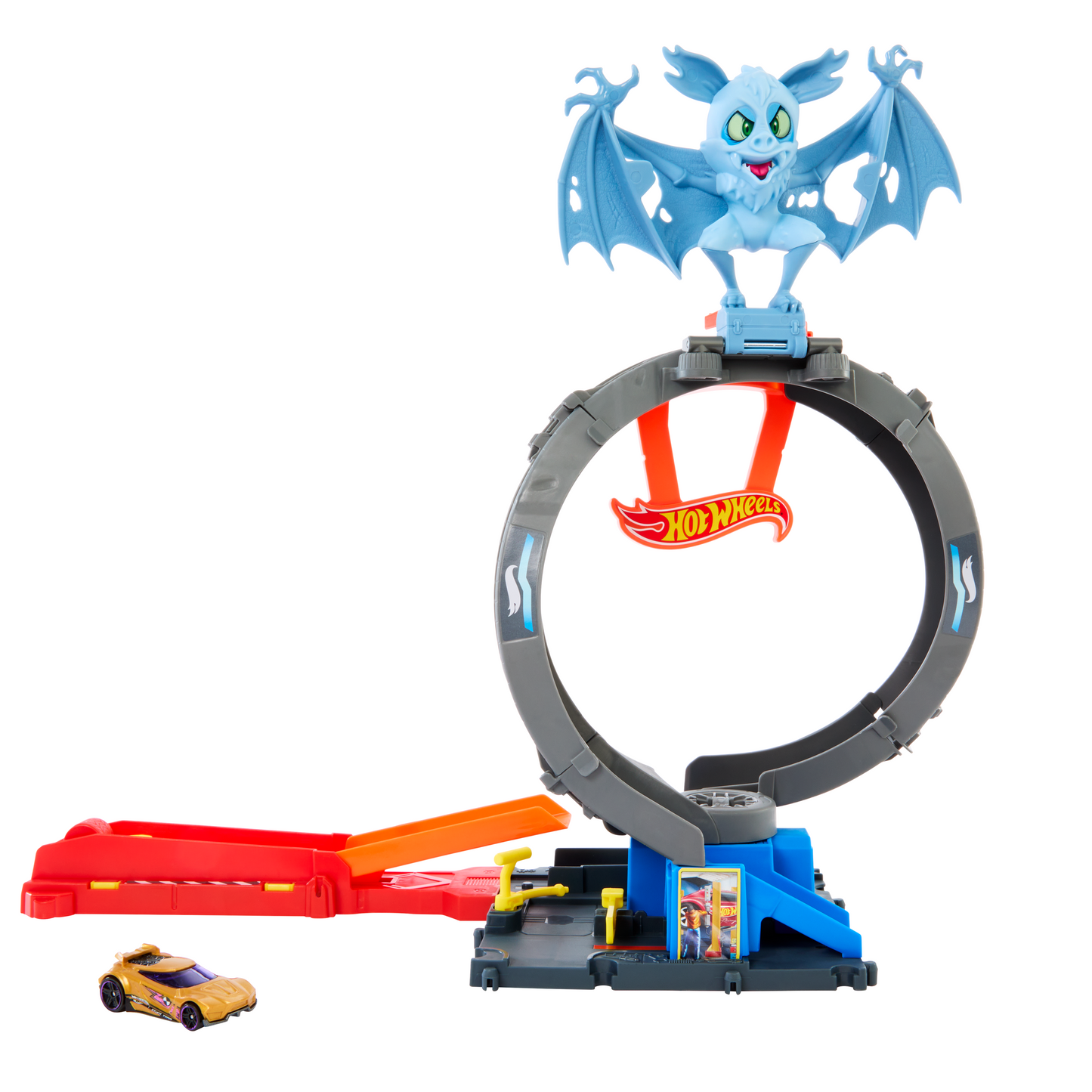 Hot Wheels Bat Attack Track City + Car (2)