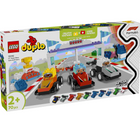 לגו דופלו מכוניות מרוץ ונהגים 10445