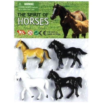 סט סוסים פלסטיק 4 יח
