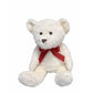 דב יושב פרווה חום/לבן 26 סמ