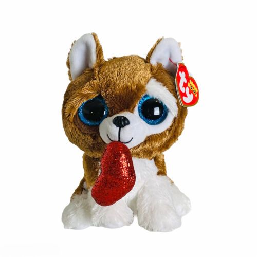 בובת TY עיניים גדולות (S) סמוטצס כלב ולב