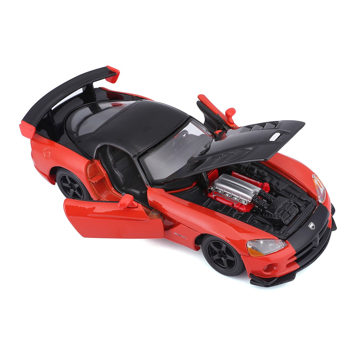 DODGE VIPER מכונית דגמים 1:24 אדום שחור BURAGO