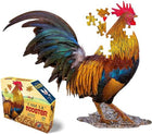 100-piece rooster-shaped puzzle
