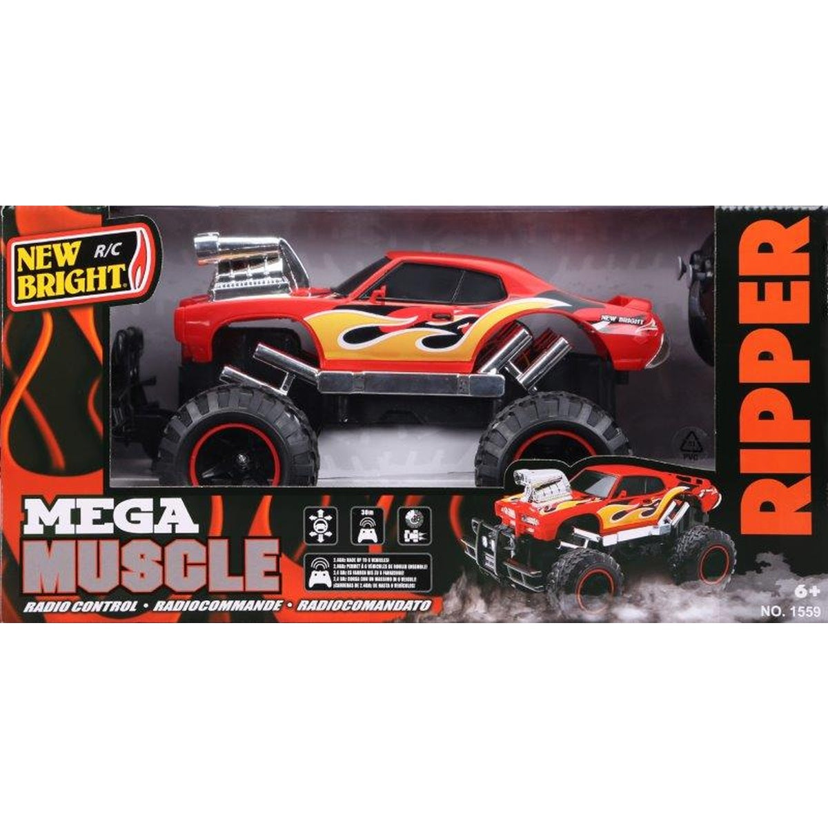 גיפ מונסטר מגה מאסל 1:15 שלט רחוק