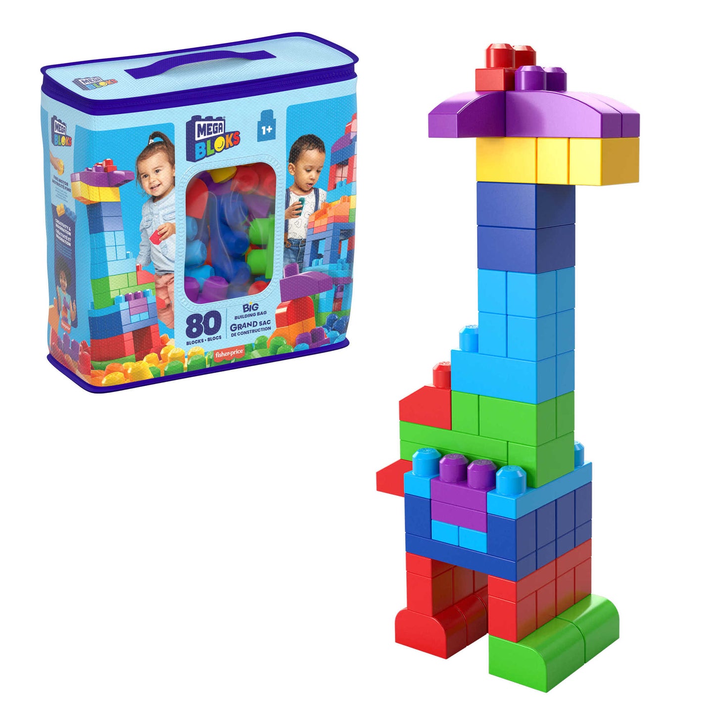 מגה בלוקס תיק 80 חלקים