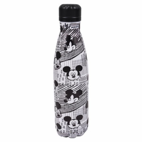 בקבוק נירוסטה מיקי מאוס שחור לבן אול אובר