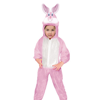 תחפושת ארנב ורוד לתנוקות מידה 0 שושי זוהר