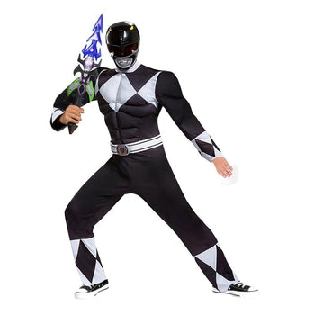 תחפושת פאואר ריינגרס שחור מידה 4 שושי זוהר