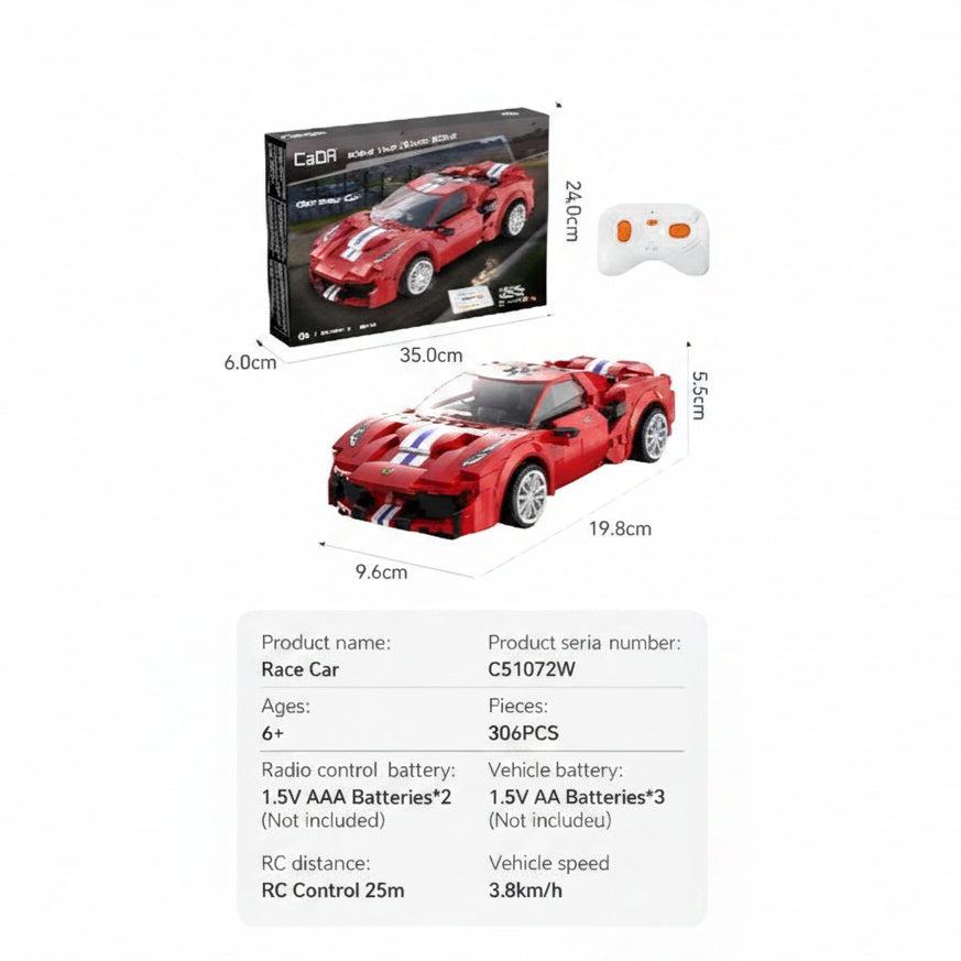 בלוקס טכניקס BloX 488 Race Car C51072W