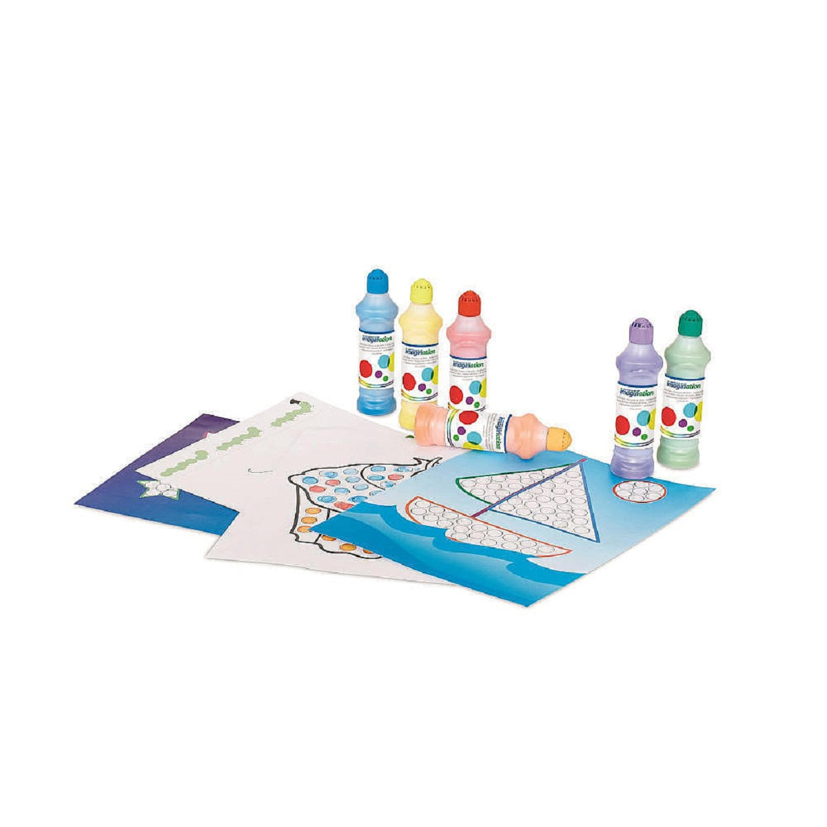 ערכת פעילות צביעה בנקודות - עם צבעי גואש