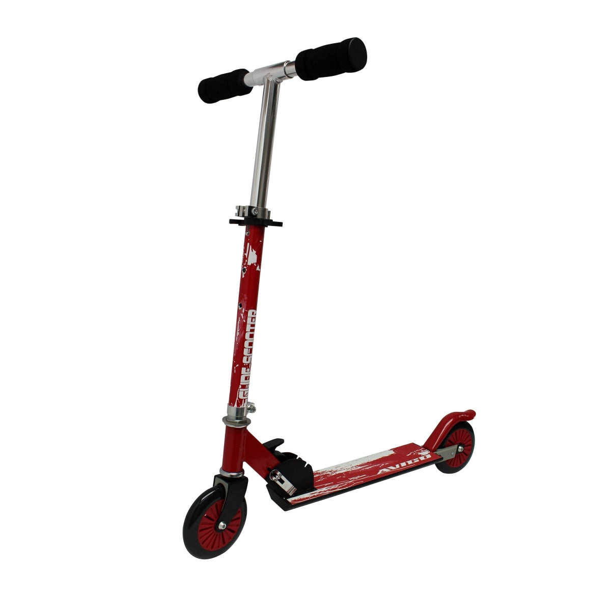 קורקינט 2 גלגלים לילדים מתקפל אדום