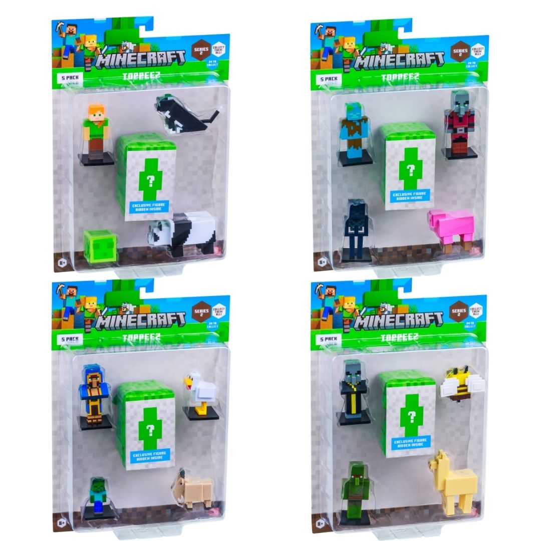 Minecraft - 5 figures in a blister pack