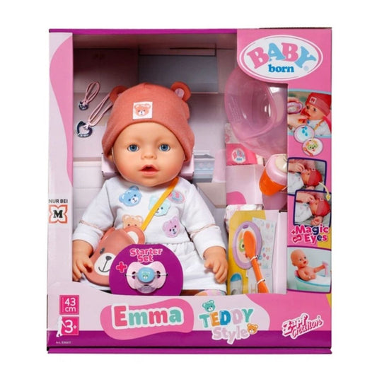 בייבי בורן - אמה 43 ס"מ עם כובע דובון