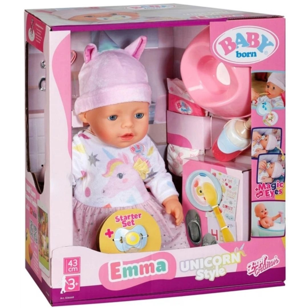 Baby Born - Emma 43cm Unicorn
