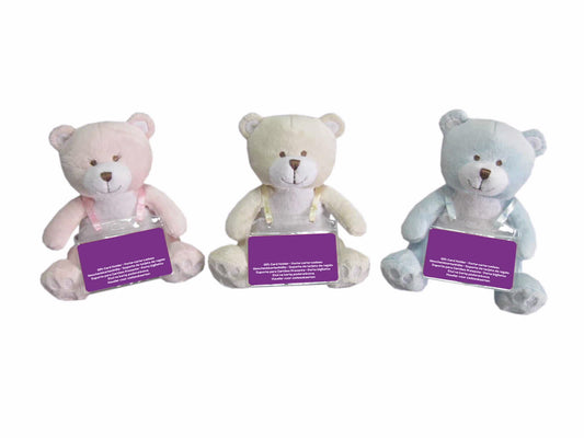 בובת פרווה דובי 16 ס"מ במגוון צבעים