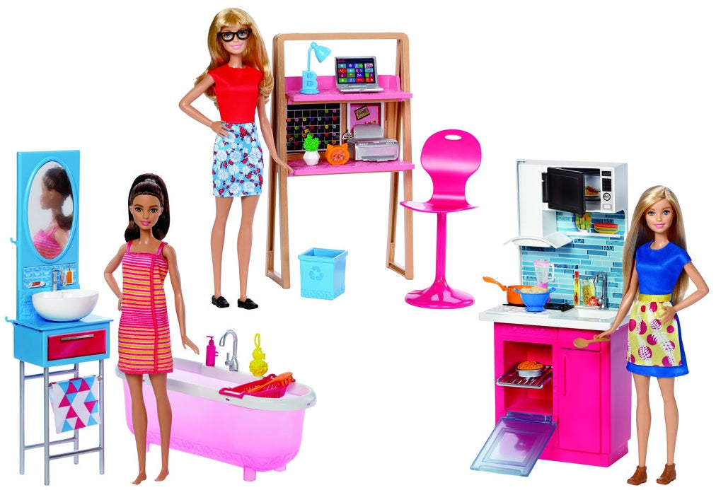 Office/Kitchen/Bathroom Barbie
