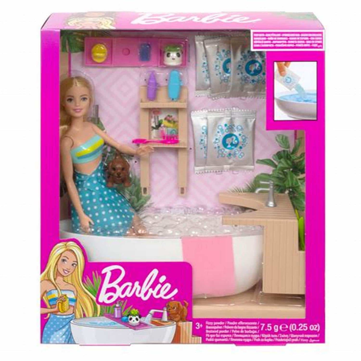 Barbie طقم حمام مدلل