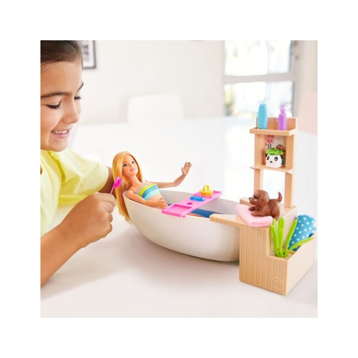 Barbie طقم حمام مدلل