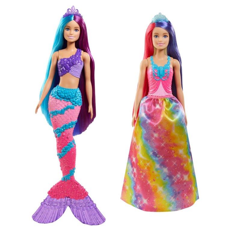 Barbie Dreamtopia حورية بحر شعر طويل