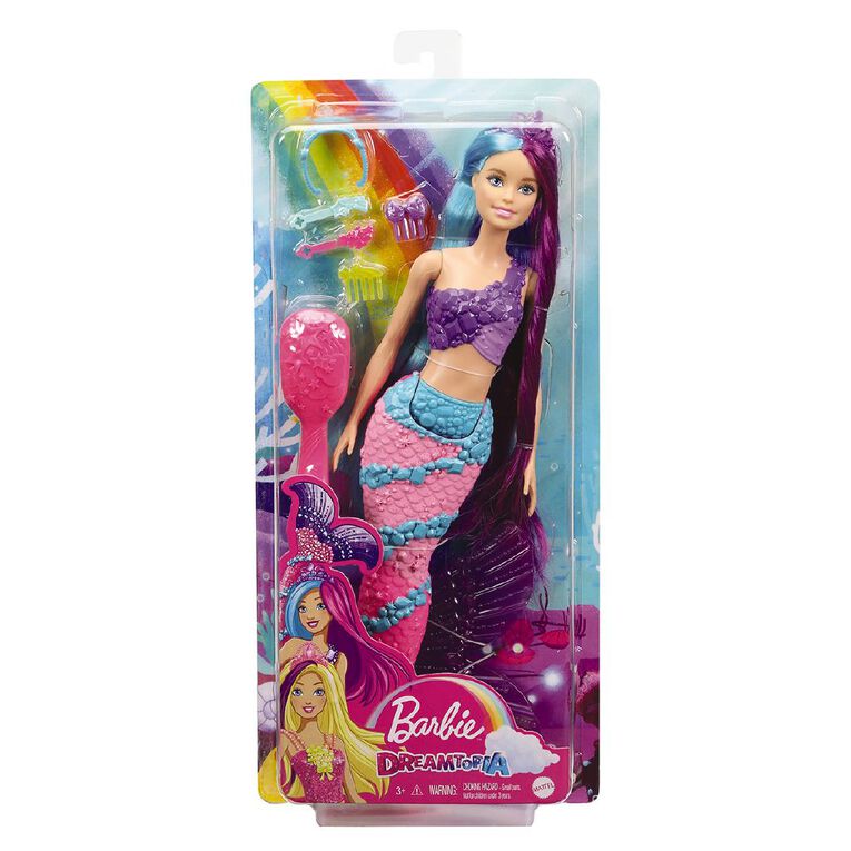 Barbie Dreamtopia حورية بحر شعر طويل