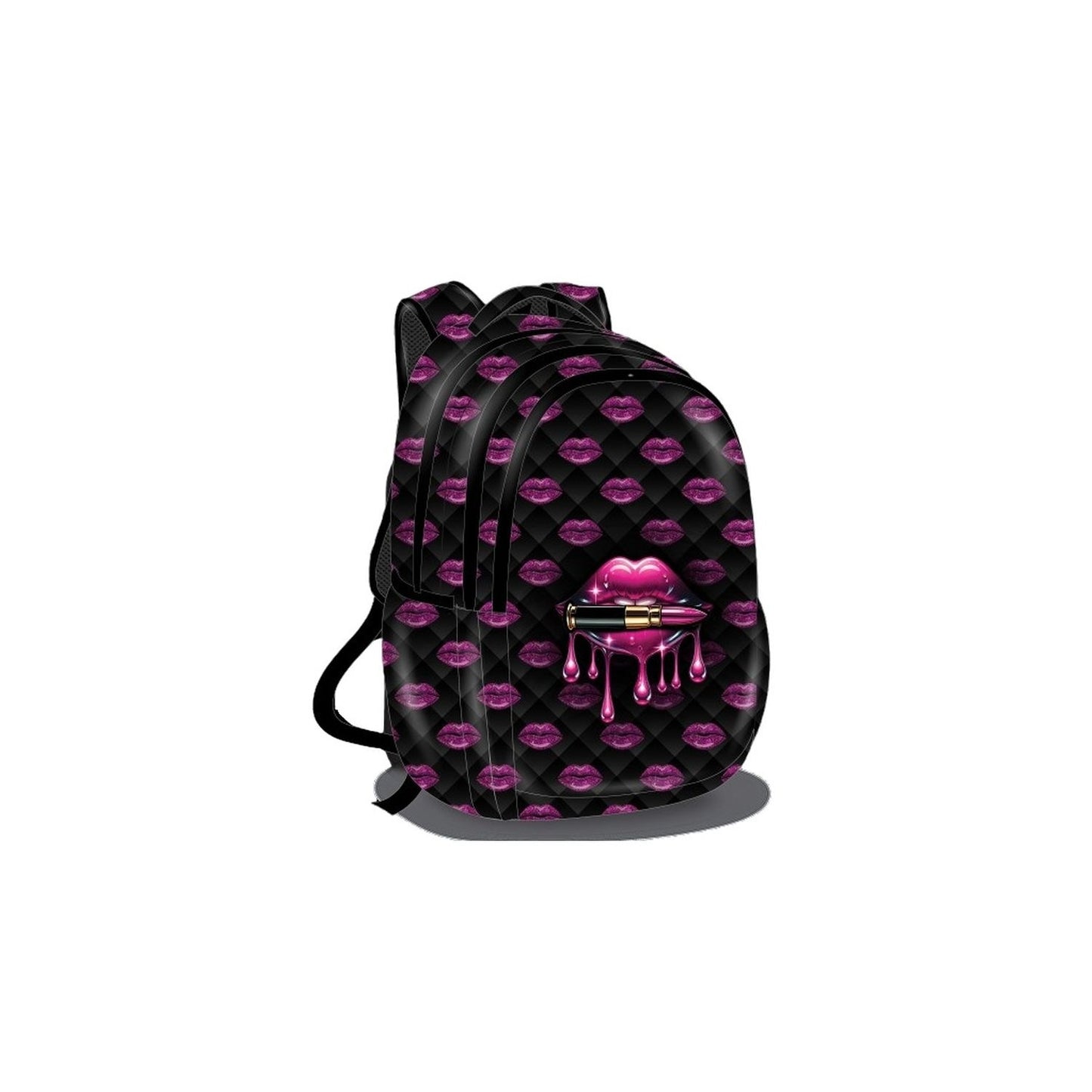 תיק מרופד 2 תאים אודם שפתיים (12/3)