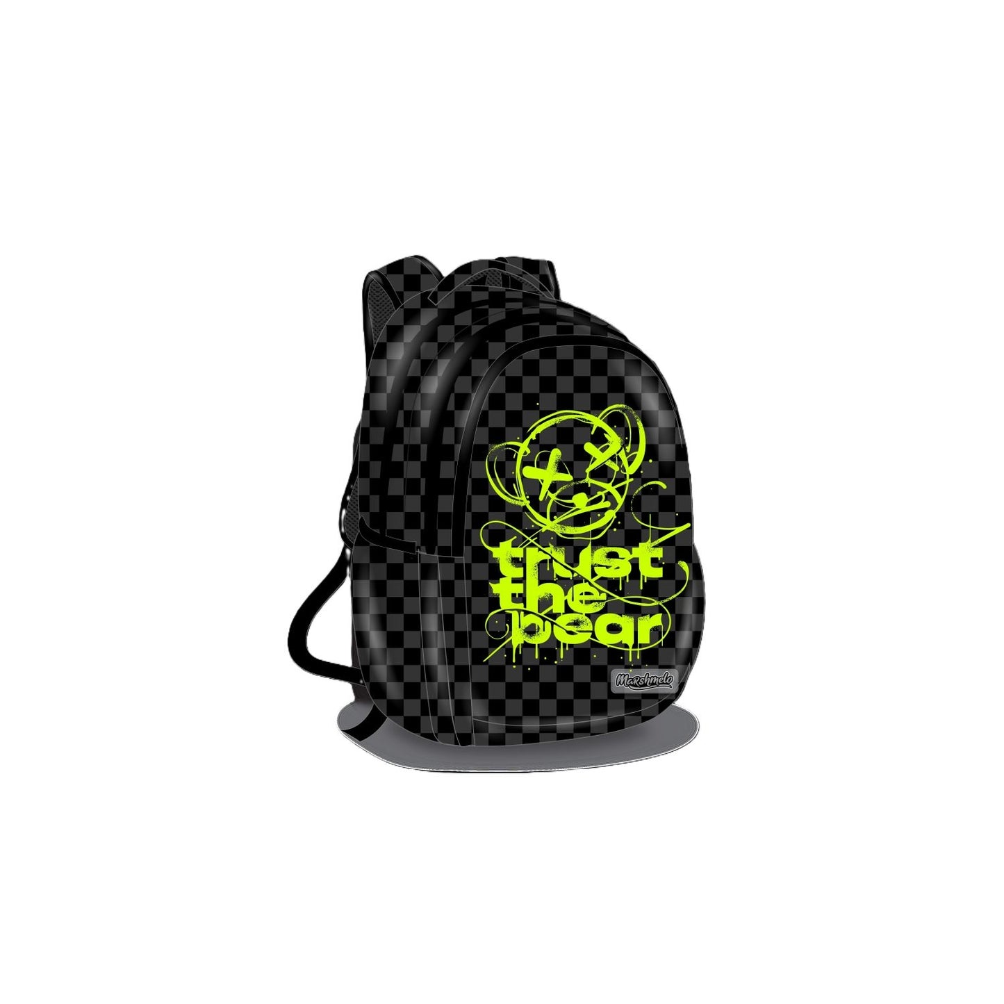 תיק מרופד 2 תאים דובי זוהר (12/3)