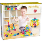 צורות מגנטיות מוטות וכדורים 61 חלקים Pla