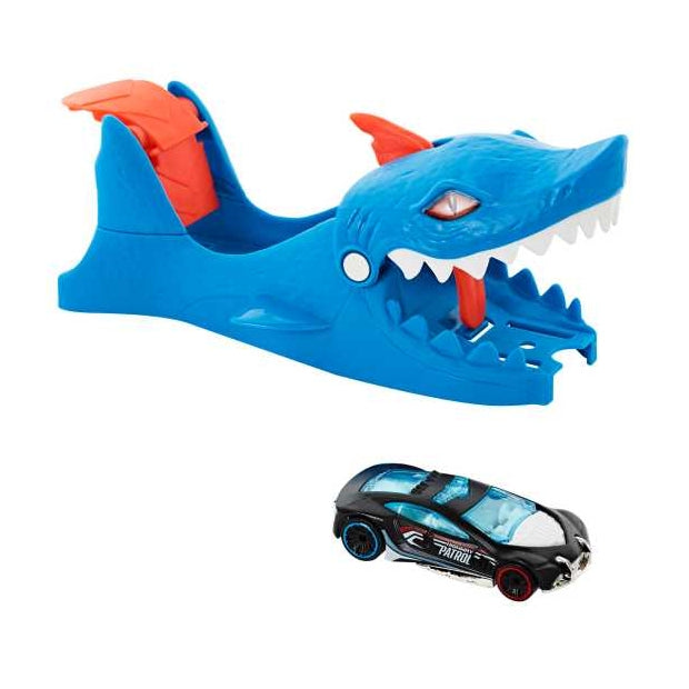 הוט ווילס משגר בצורת כריש או דינוזאור עם