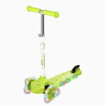 Green 3-wheel light-up scooter