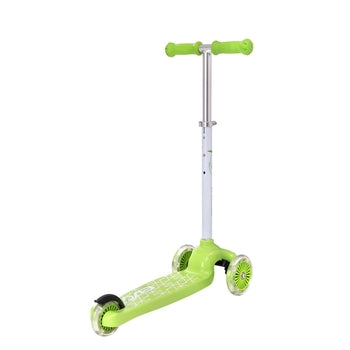 Green 3-wheel light-up scooter
