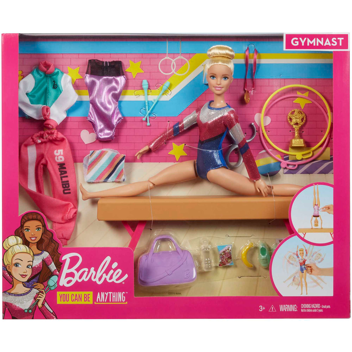 Barbie مجموعة أرضية جمباز عملاقة