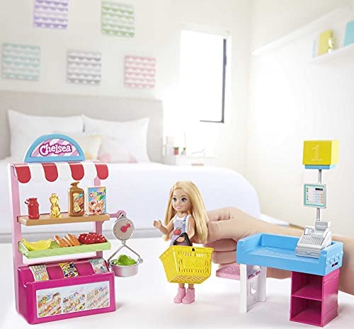 Barbie تشيلسي، مجموعة سوبرماركت تشمل عروسة وإكسسوارات