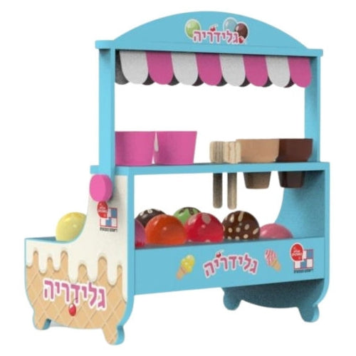 דוכן גלידה מעץ - גלידריה מבית דיאמנט