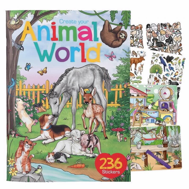 טופ מודל חוברת יצירה animal word עם 2