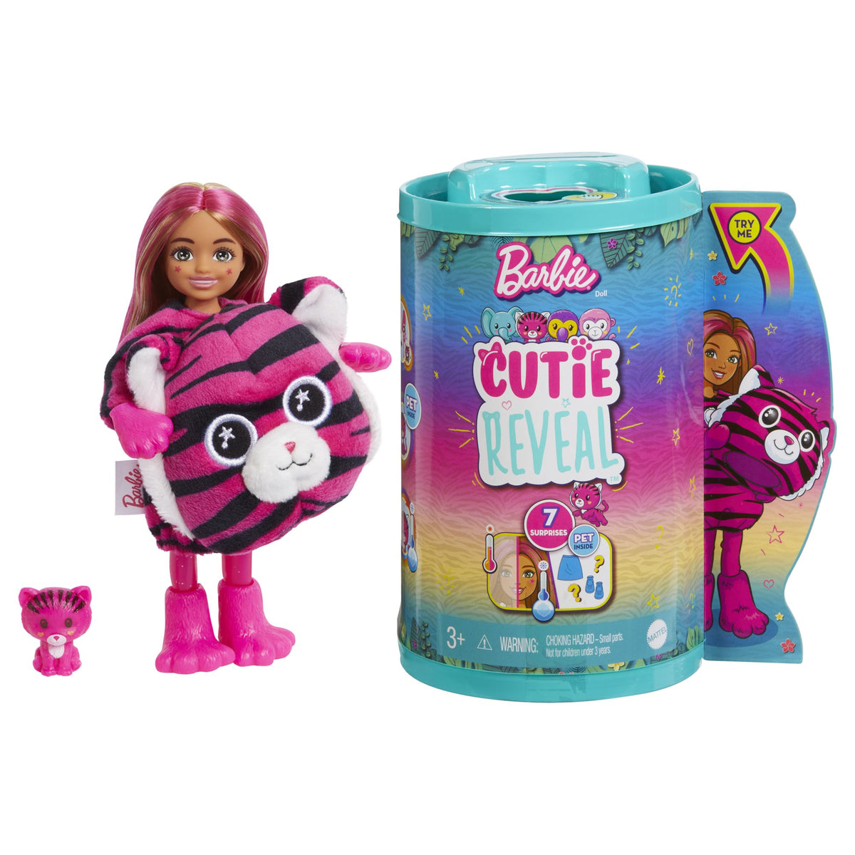 Barbie Chelsea Cutie Reveal Jungle Series, Tiger