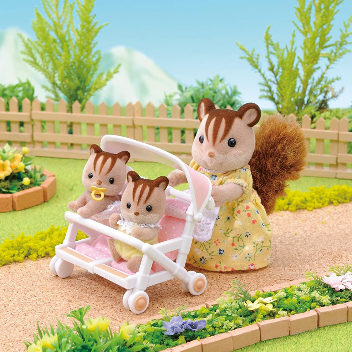 Sylvanian Families - Twin Cat Stroller