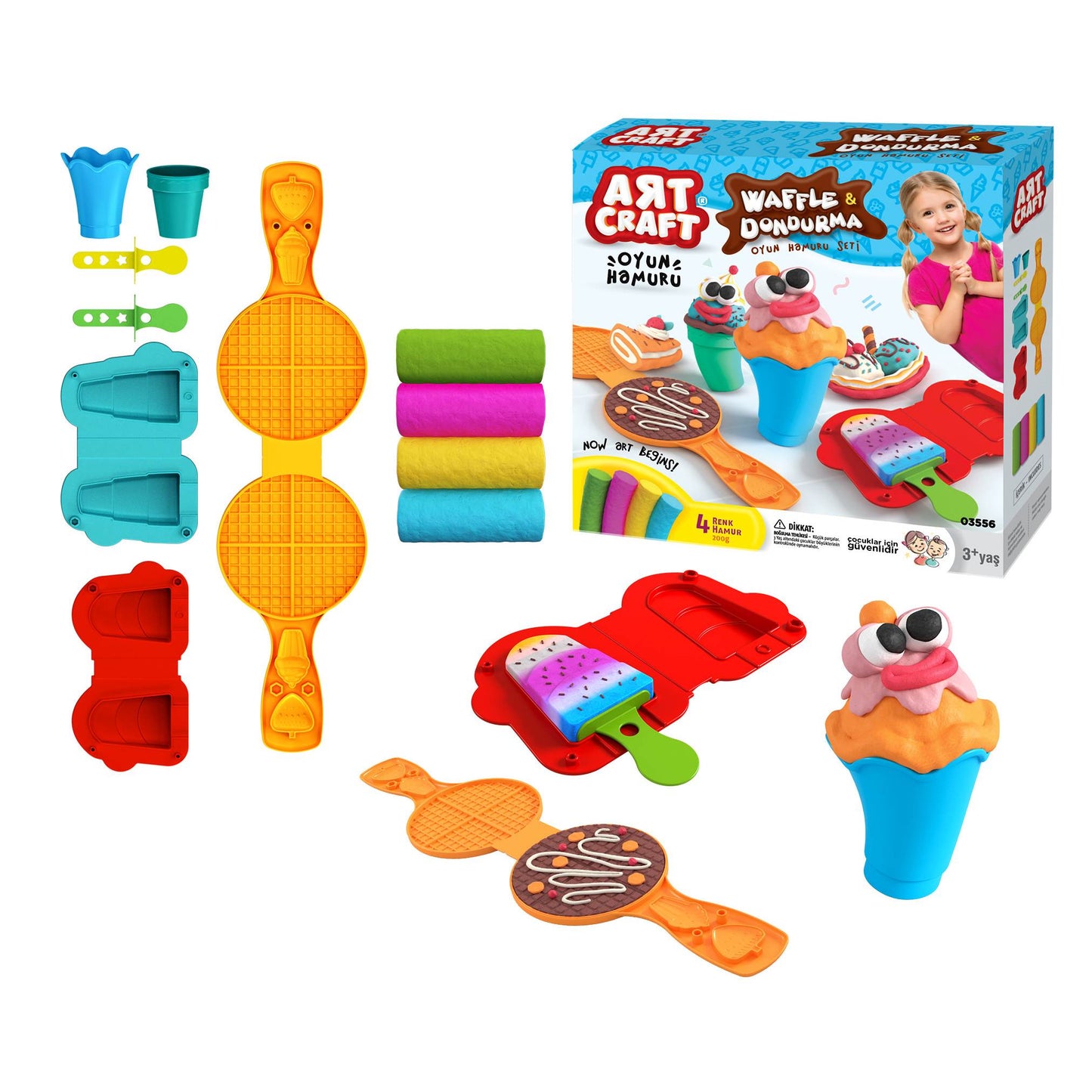 ערכת בצק לעיצוב ויצירה גלידה