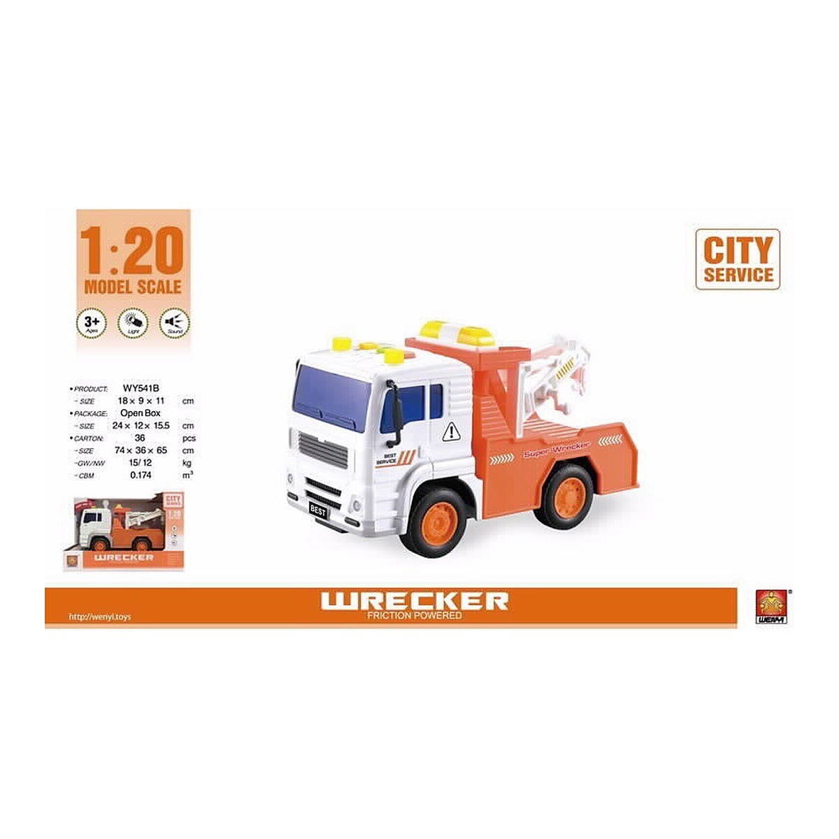 משאית גרר בינונית WY541B - 1:20
